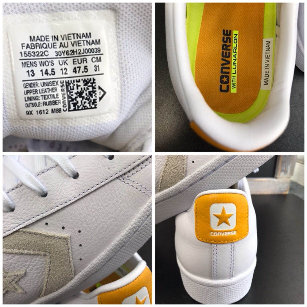 Converse Pro Leather OX White LT M AUTHENTIC - Picture 6 of 6